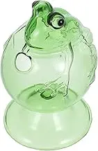 Vaguelly Creative Frog Glass Goblet Cute Drinking Glass for Coffee Juice More Versatile Use for Home Office Parties Unique Kawaii Design