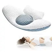 Lumbar Back Support Pillow, Cushion for Bed, Office Desk Chair Memory Foam