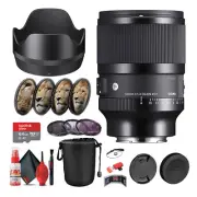 Sigma 50mm f/1.4 DG DN Art Lens for Sony E (315965) Bundle Including: 64 GB
