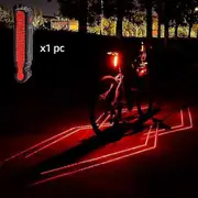 Lamps Folding Laser Bike Light Front Rear Safety Warning Bicycle Light Usb Rechargeable Bike Tail Rear Light Waterproof Cycling Lamp