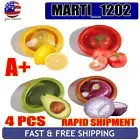 4Pcs Fruit And Vegetable Food Fresh-Keeping Box,Avocado Keeper Onion Storager.