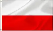 LARGE Polish Flag, 3x5Ft poland Flags Banner For Indoor Outdoor Decoration of Canada Yards.Parade Or Express Mood