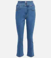 [Veronica Beard] Veronica Beard Carly high-rise kick-flare jeans 24 blue