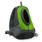 Oxford Cloth Breathable Mesh Pet Backpack Dog Portable Travel Out Backpack Carrier GREEN COLOR