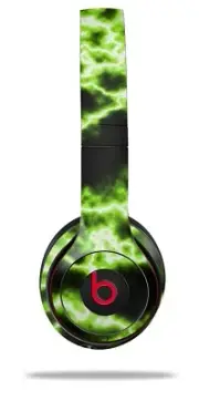 Skin Wrap for Beats Solo Wireless 2 3 4 Electrify Green SKIN ONLY