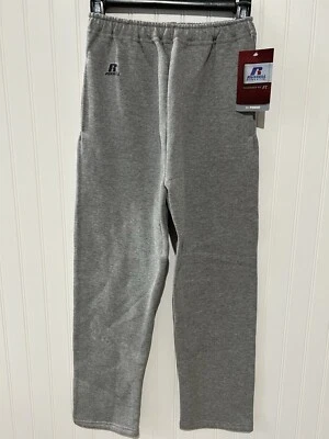Boys’ Youth Russell Athletic Dri-Power Gray Sweat Pants Size M
