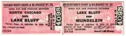 NORTH SHORE LINE - LAKE BLUFF - MUNDELEIN Pre- 1963 ( MINT )