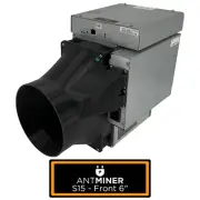 Antminer S15 T15 Front+ PSU to 6 Inch Fan Shroud Adapter Silencer Cooling Crypto