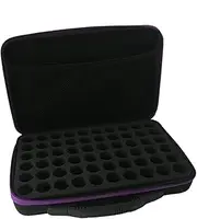60 Bottle Essential Oil Carrying Holder Case Pack Portable Storage Box for Essential Oil and Perfume Oils Travel Storage Organizer for Aromatherapy and Diffusers
