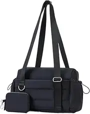 Gym Tote Bag, Travel Duffle Organizer, Large Capacity Wet and Dry Separation, Lightweight Shoulder Carry for Swimming, Sports, Weekend Trips, 11.42x4.17x7.87 inches