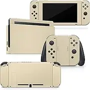 Tacky design Solid Color Classic Skin Compatible with Nintendo Switch Skins Decal, Brown Sand Color Switch Stickers Vinyl 3m Full Cover
