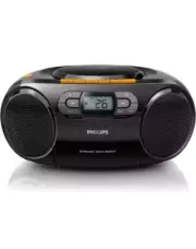 PHILIPS CD Player Cassette Player Stereo Portable Boombox USB FM Radio MP3 Tape