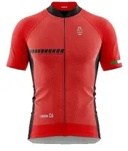 Vardena F1 Red Full Carbon Cycling Jersey