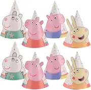 Amscan Peppa Pig Confetti Party Mini Cone Hats (Pack of 8)