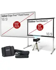 EliteProjector Lite In/Outdoor 100in Screen/58in Screen