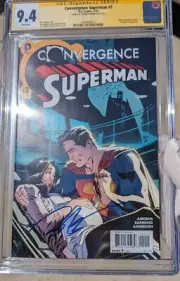 DC Comics Convergence Superman #2 2015 CGC 9.4 -SIGNED BY NORM RAPMUND-