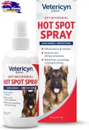 Hot Spot Spray for Dogs 8oz Anti Itch Stop Licking Chewing Sores
