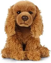 Living Nature Soft Toy - Plush Pet Animal, Cocker Spaniel Dog (20cm) - Realistic Soft Toys with Educational Fact Tags