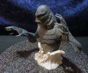 SILVER SCREEN CREATURE FROM THE BLACK LAGOON 1/4 SCALE BUST DIAMOND SELECT NEW