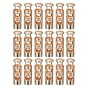 18pcs Double Hole Cord Locks Drawstring Stopper Toggles Golden