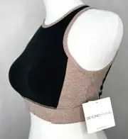 Beyond Yoga Womens Spacedye On Block Bra NWT Small Darkest Night-Chai Colorblock