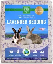 - White Paper Bedding with Real Natural Lavender. Rabbits, Guinea Pigs, and Othe