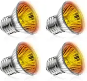 Reptile Heat Lamp Turtle Heating Light 4PCS 50W UVA UVB Heat Bulb Simulated S...