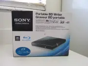 SONY Blu Ray Portable BD Writer Drive Model-BDX-S500U - 3D Playback-Boxed / NEW.