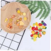 LALAFINA DIY Resin Stickers 100 Pcs Simulation Food Decor Perfect for Phone Case Micro Landscape