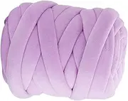 250G/0.55lbs Chunky Yarn Giant Yarn 17M Soft Jumbo Tube Yarn Bulky Yarn for Finger Weave Arm Knitting Roving Blanket Mat Crocheting Pet Bed, Violet
