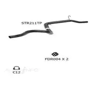 Redback Sports Pipes to suit EA-EB Falcon Sedan T/P 21/2" - STR211TP