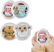 Instant Heat Pack - Set of 4 Click Hand Warmers,Reusable Winter Hand Warmer, Long-Lasting Click Hand Warmers with Pattern for Camping, Hiking