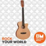 Tanglewood Roadster II Superfolk Acoustic Guitar 12-String Natural Satin Pickup
