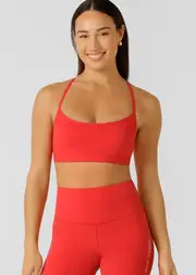 [Lorna Jane] Seline All Day Support Sports Bra in Red, Size - XL XL Ginger