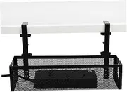 Gadpiparty 1 Set Desk Cable Organizer Clamp Wire Management Tray Under Desk Storage Basket Non Slip Design for Tidy Cords and Wires Easy Installation No Tools Required