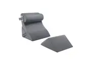 Bed Wedge Pillow Set 4 Pcs Neck Back Head Leg Support Cotton Fabric Adjustable Triangle Cushion Headrest Memory Foam Reading Elevation Raiser