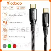 Mcdodo 100W USB C Type C Charger Cable Fast Charge For Samsung S24 S23 iPhone 15