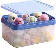 Silicone Ice Cream Molds | Ice Pop Maker with Lid and Bin,Easy Release Mould, Double Layer Bin for Home Kitchen Freezer Dessert Picnic Camping