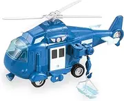 Mondo Motors-Friction Helicopter Helicopter with Retro-Charge Clutch Pull Back for Children, Colour yellowblue, 51184