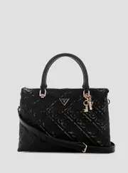 GUESS Women's Black Adelasia Satchel Bag
