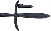 WARRIORS OUTFIT Hand Forged Polished Japanese Jumonji Yari Spearhead With Butt Cap (Length -16'')
