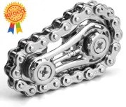 Cool Hand Roller Fidget Toy, Metal Sprocket Chain Spinner for Stress Relief
