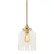 AFX WMMP08MB William 8"W Mini Pendant - Brass