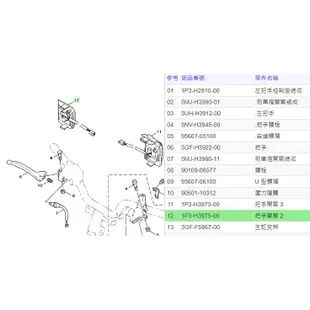 俗俗賣YAMAHA山葉原廠 把手開關 GTR 125 化油版 右邊 啟動開關 大燈開關 料號：1P3-H3975-01