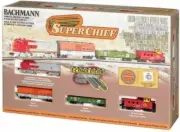 N Bachmann 24021 Super Chief Train Set w/F7-A ATSF Loco (Tested) NIB