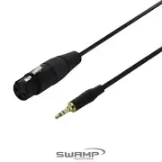 SWAMP XLR(f) to 3.5mm TRS - Balanced to Stereo Cable - Mic to Camera - 150cm