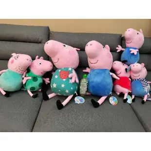 【正版授權】佩佩豬 粉紅豬小妹 Peppa Pig 佩佩豬 豬小弟 豬爸爸 12吋娃娃 12吋絨毛玩偶 快速出貨