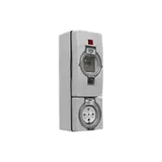Clipsal 56 Series Round 5 Pin 32A RCD Protected Switched Socket Grey