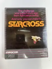 RARE Computer Game INFOCOM Starcross for APPLE II 48k 16 Sector Disk NEW SEALED