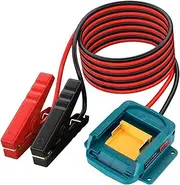 Jumper Cable Clamps Kit for Makita 18V Battery Jumper Starter Automotive Booster Cables 6Ft 12AWG Power Tool Line for Car Riding Mower Motorcycle